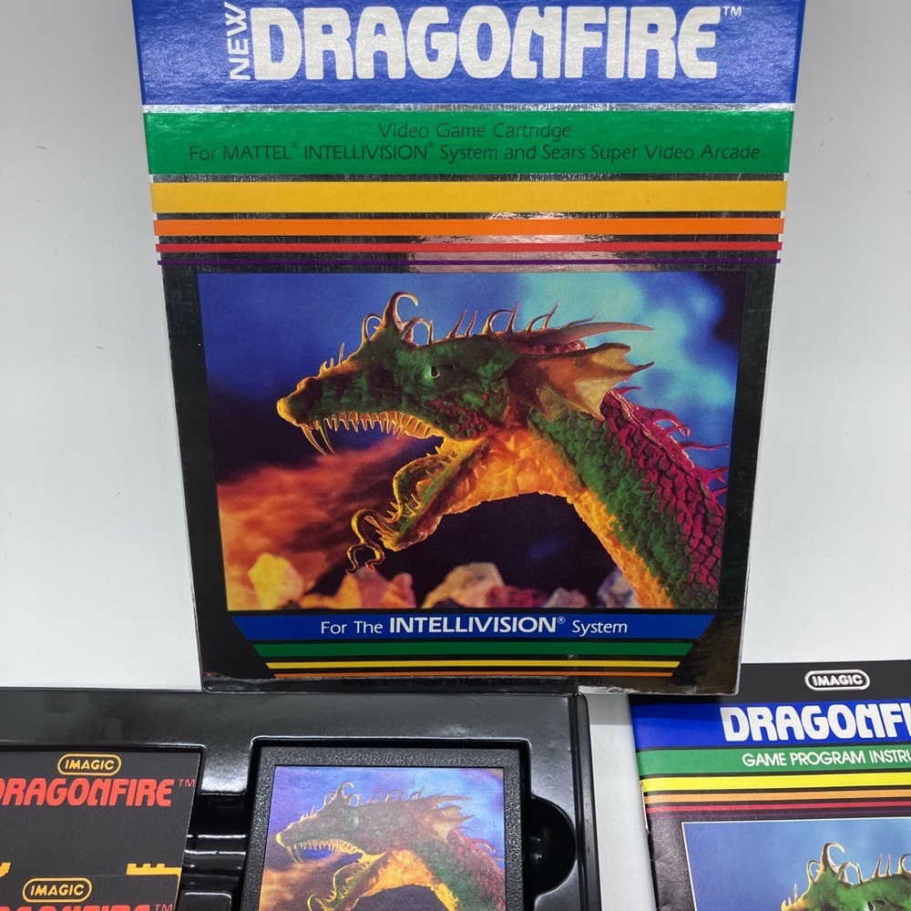 Mattel Dragonfire Video Game Cartridge Imagic intellivision - Picture 5 of 11